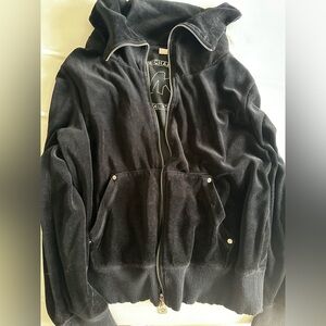 Michael Kors Women’s Felt Zip Up Hoodie Fits Medium-Large